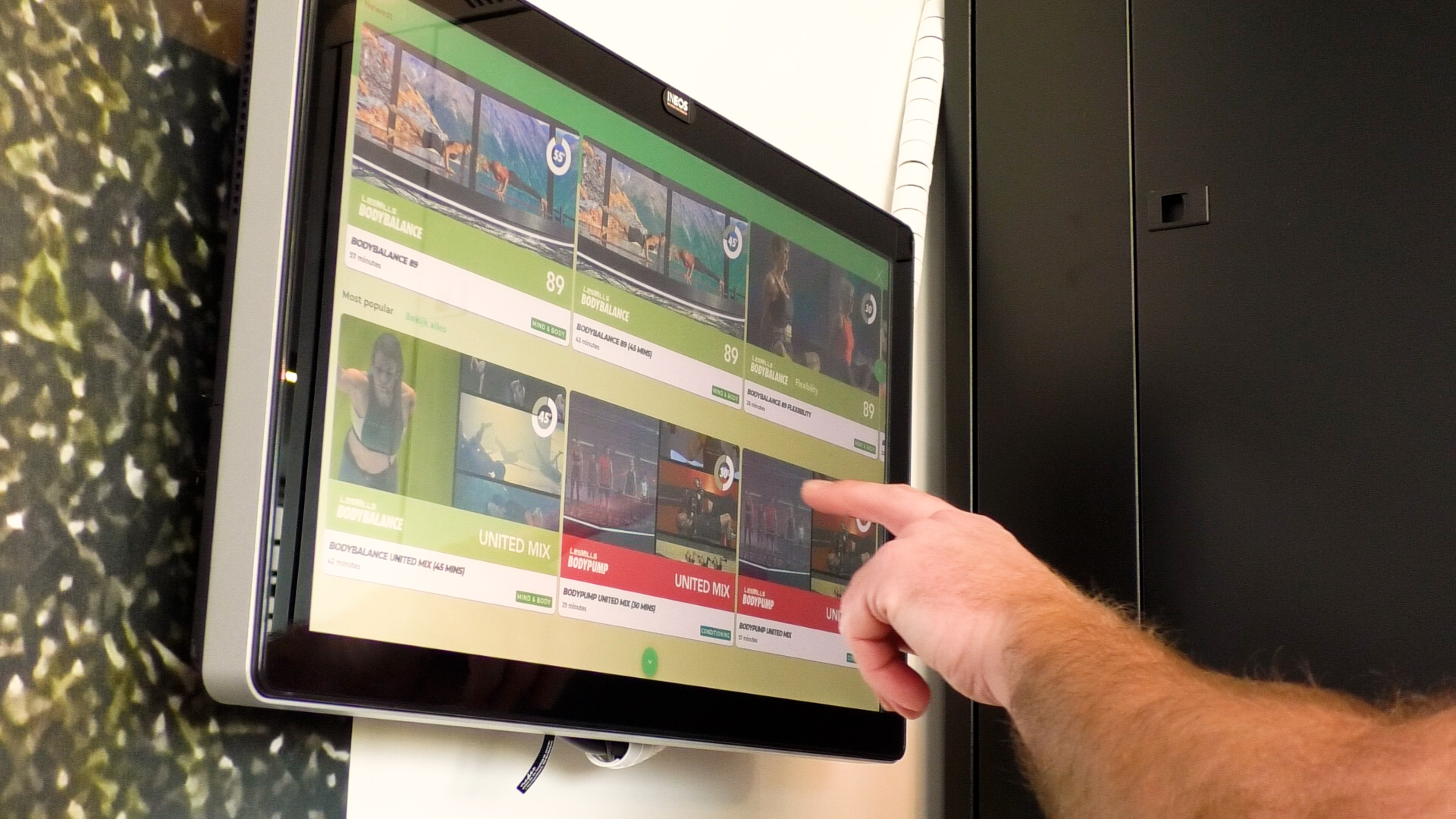 Touch screen voor virtuele lessen